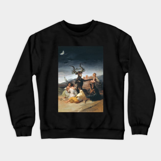 The Witches Sabbath By Francisco Goya | Satanic Art Crewneck Sweatshirt by WearSatan